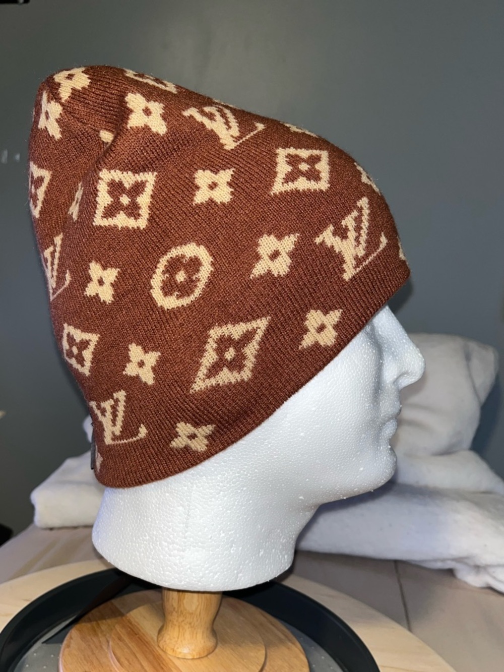 Louis Vuitton Hat Nigo x Pharrell Phriendship Monogram Reversible Beanie Cap